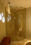 Neo Round Frameless Shower With Clips
